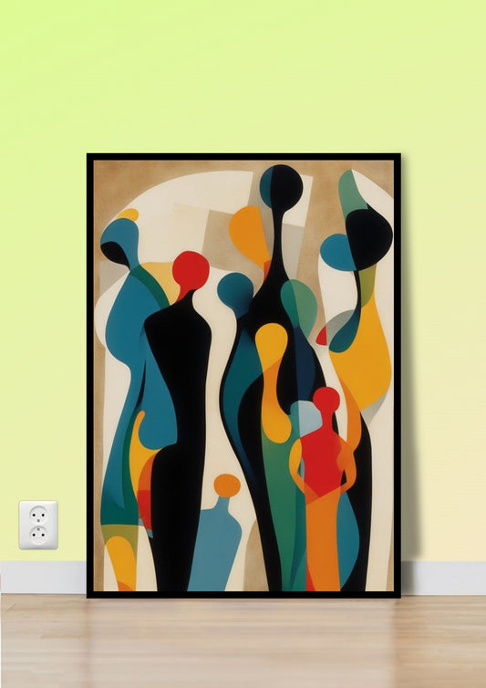 Mid-Century Modern Figures Wall Art