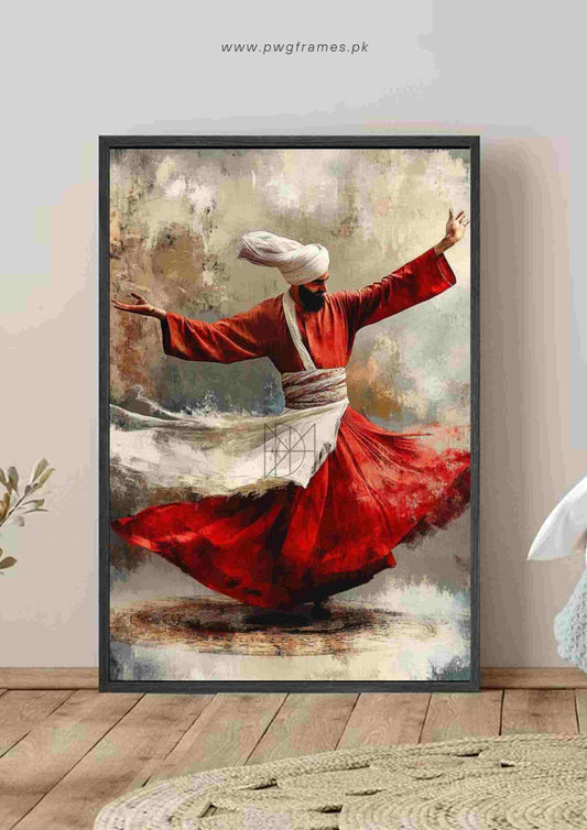 The Red Whirlwind Poster Wall Art