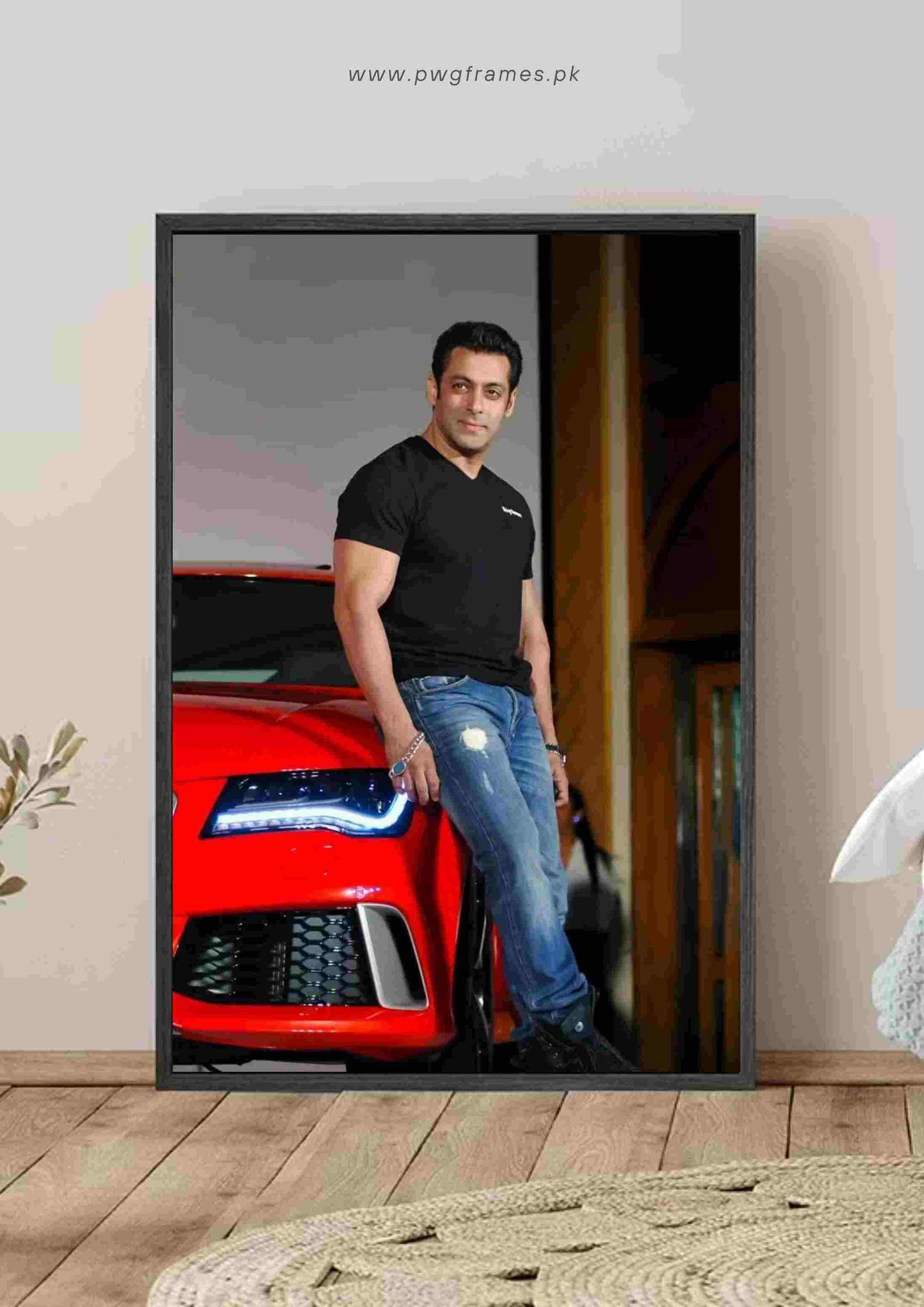 Salman Khan Car Poster Wall Art