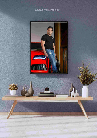 Salman Khan Car Poster Wall Art