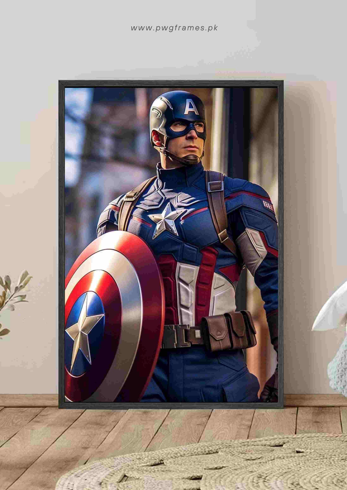 Captain America Shield Poster Wall Art