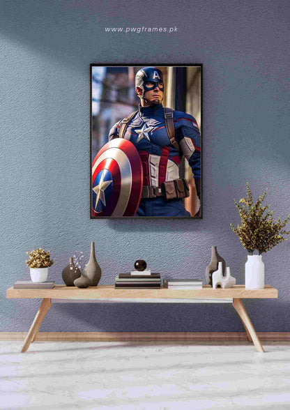 Captain America Shield Poster Wall Art