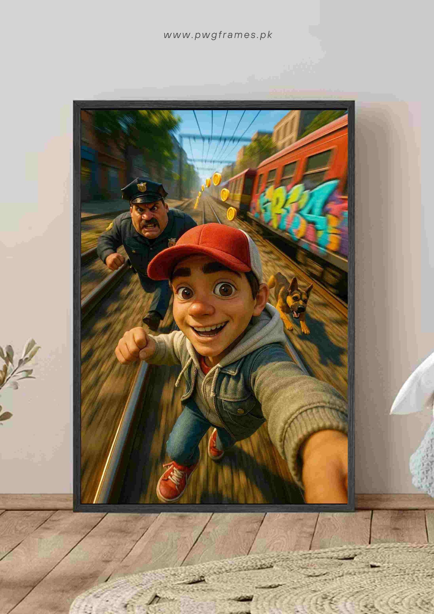 Subway Surfers Chase Poster Wall Art