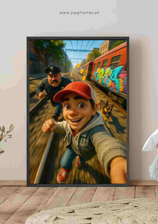 Subway Surfers Chase Poster Wall Art