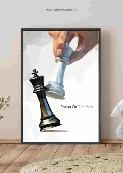 Focus On The Best Chess Poster Wall Art