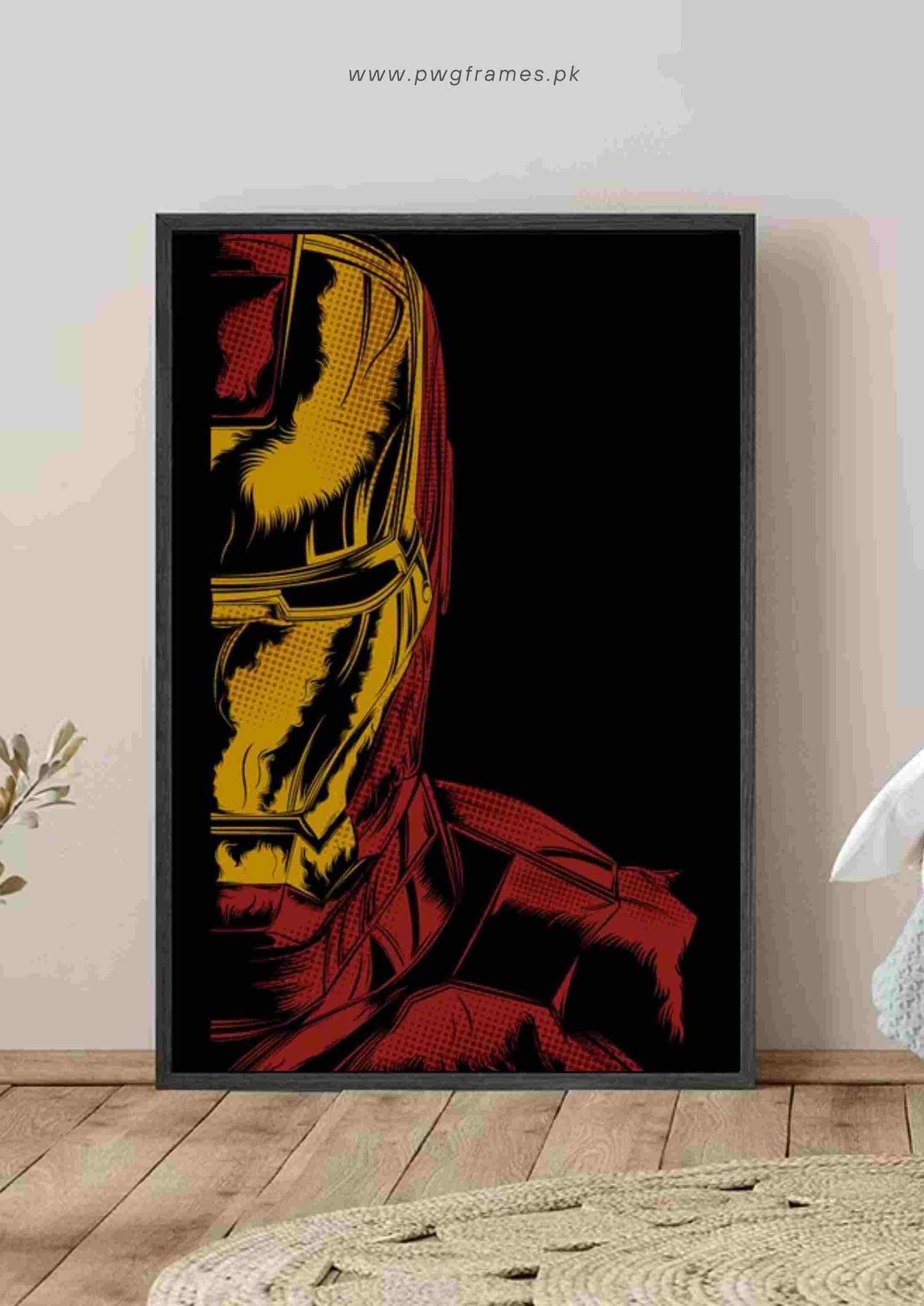 Iron Man Halftone Poster Wall Art