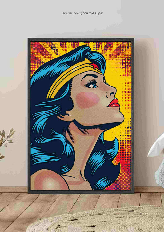 Wonder Woman Pop Art Poster Wall Art