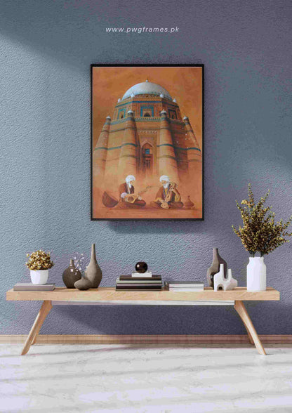 Sufi Musicians at the Tomb of Shah Rukn-e-Alam Poster Wall Art