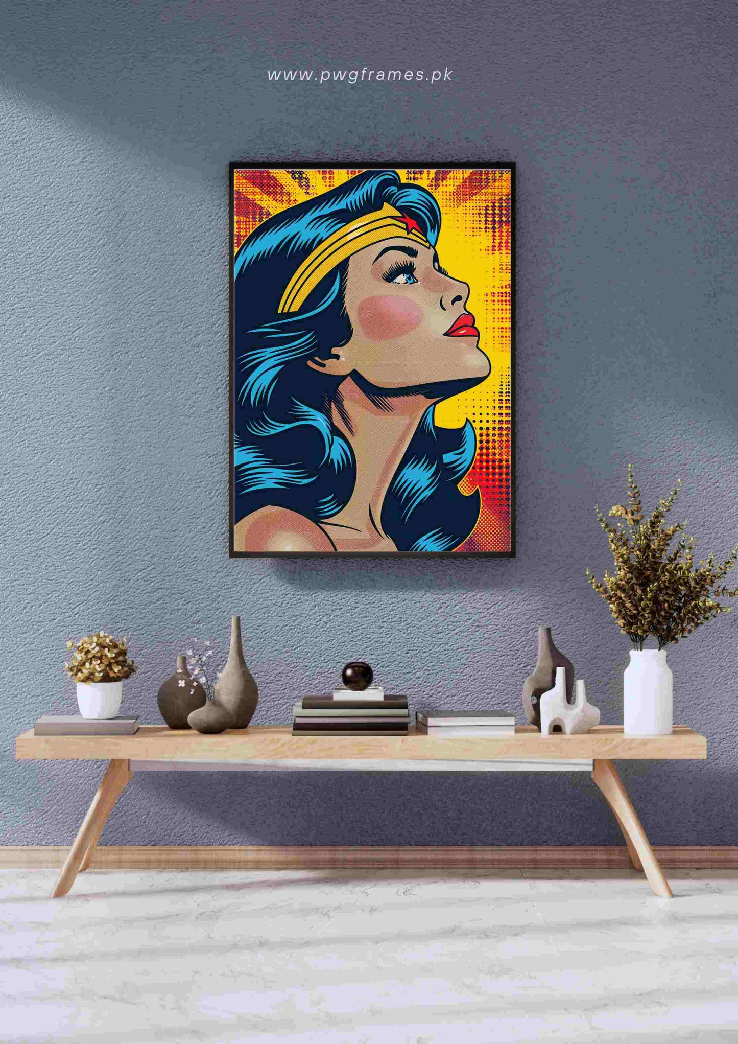 Wonder Woman Pop Art Poster Wall Art