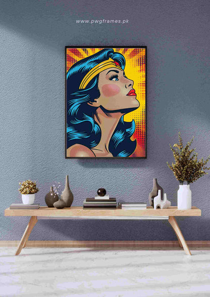 Wonder Woman Pop Art Poster Wall Art
