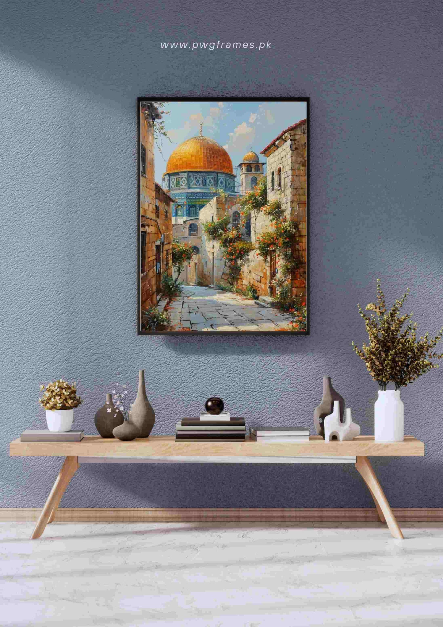 Dome of the Rock Old City Painting Poster Wall Art