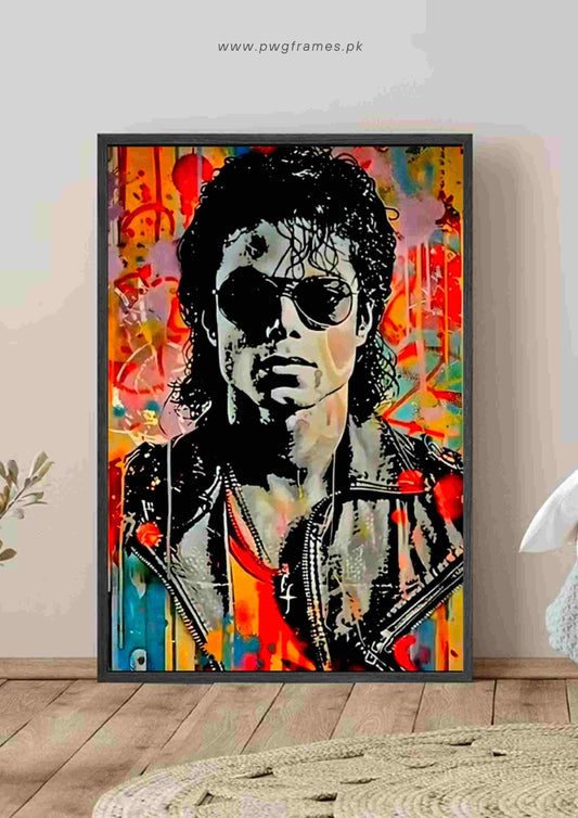 Michael Jackson Graffiti Poster Wall Art