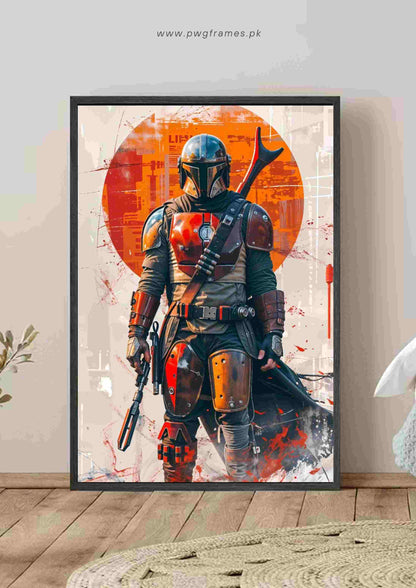 The Mandalorian Hunter Poster Wall Art