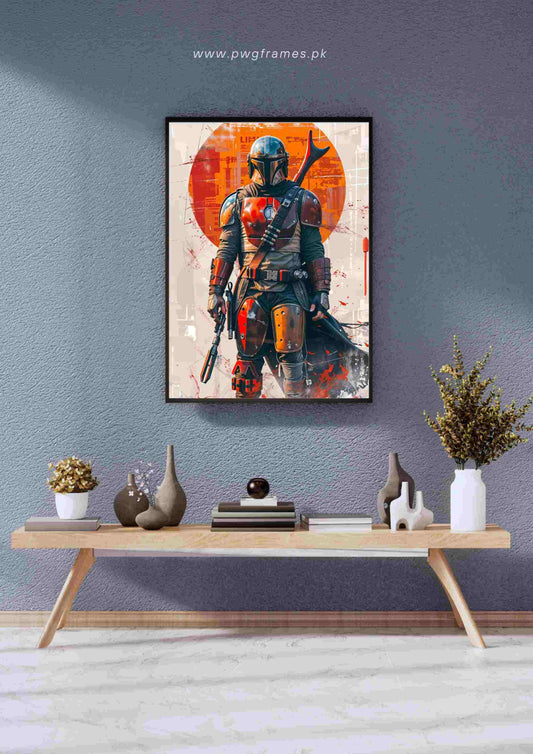The Mandalorian Hunter Poster Wall Art