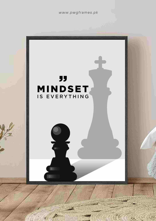 Mindset Is Everything Poster Wall Art