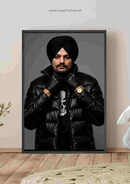 Sidhu Moose Wala Black Swag Poster Wall Art
