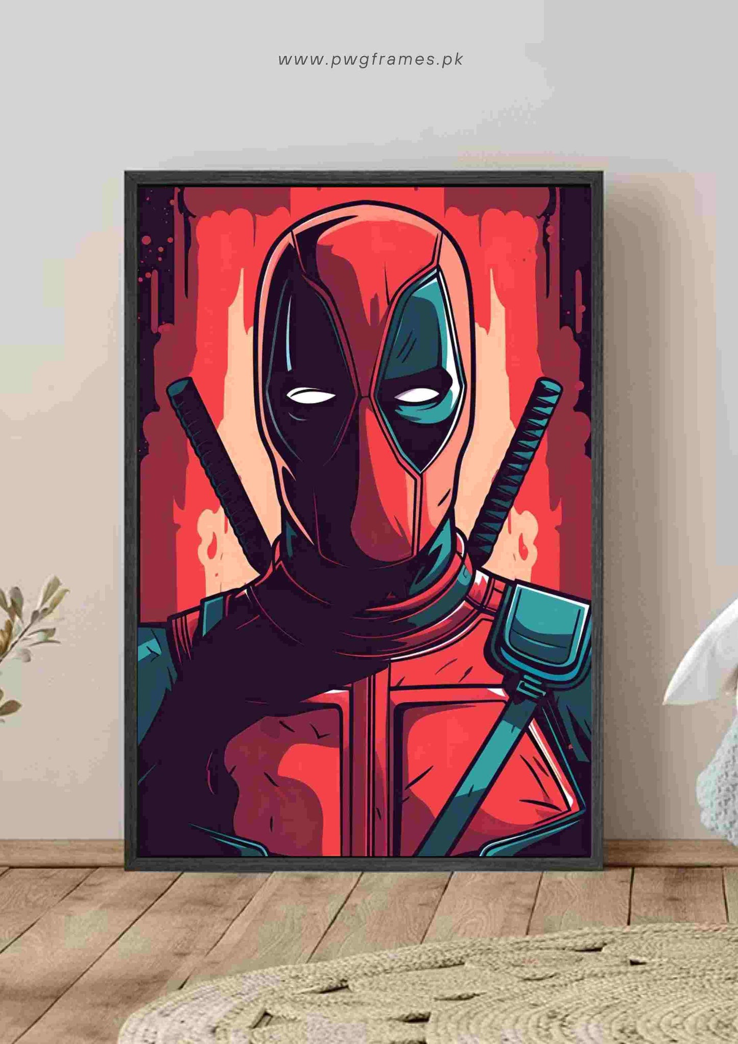 Deadpool Swords Poster Wall Art