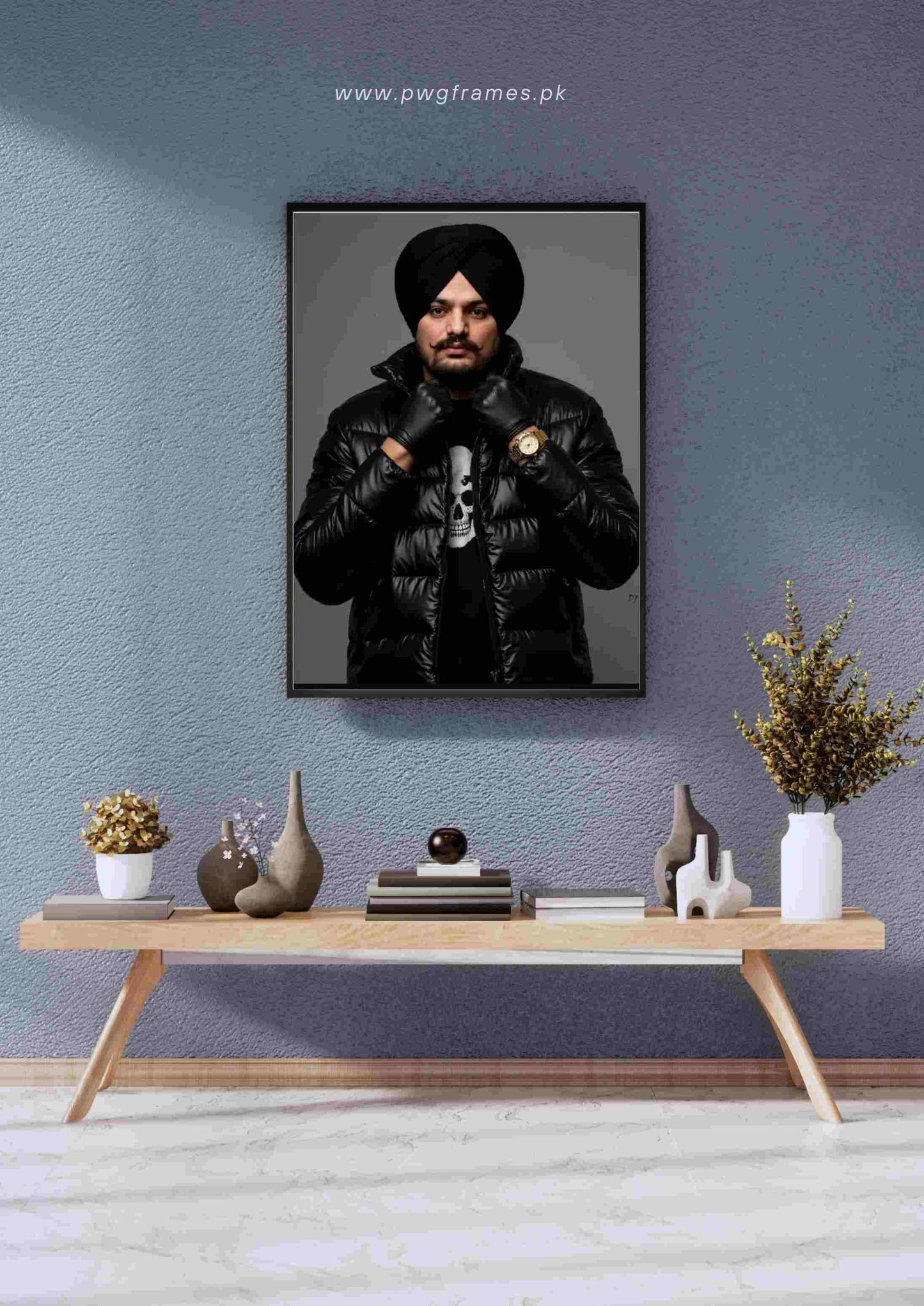 Sidhu Moose Wala Black Swag Poster Wall Art