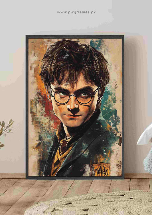 Harry Potter Abstract Portrait Poster Wall Art