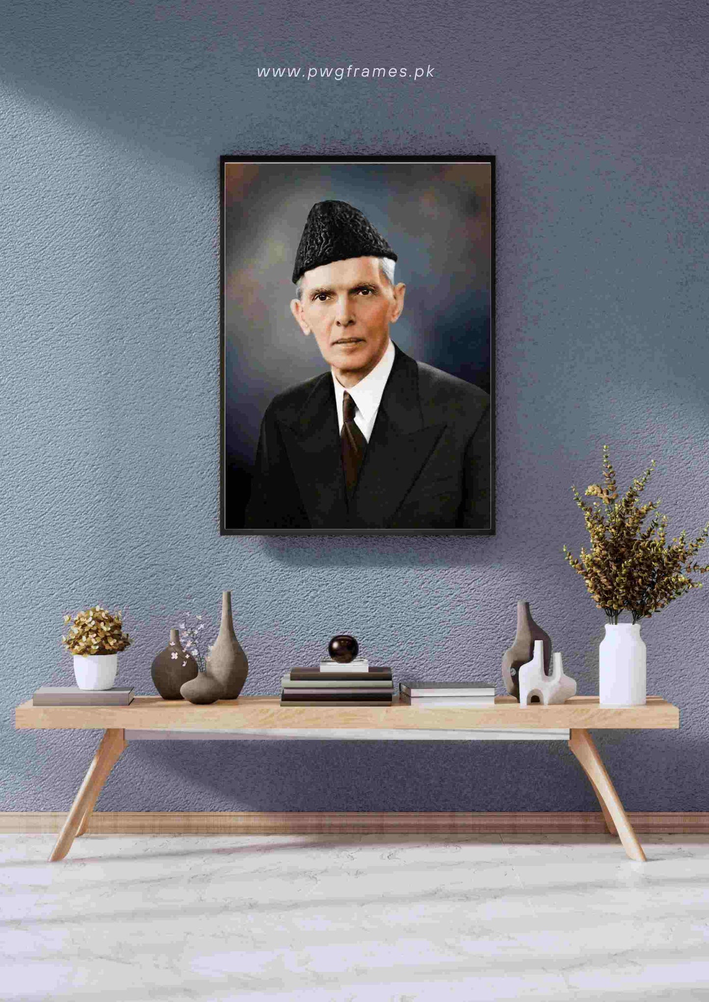 Quaid-e-Azam Muhammad Ali Jinnah Poster Wall Art