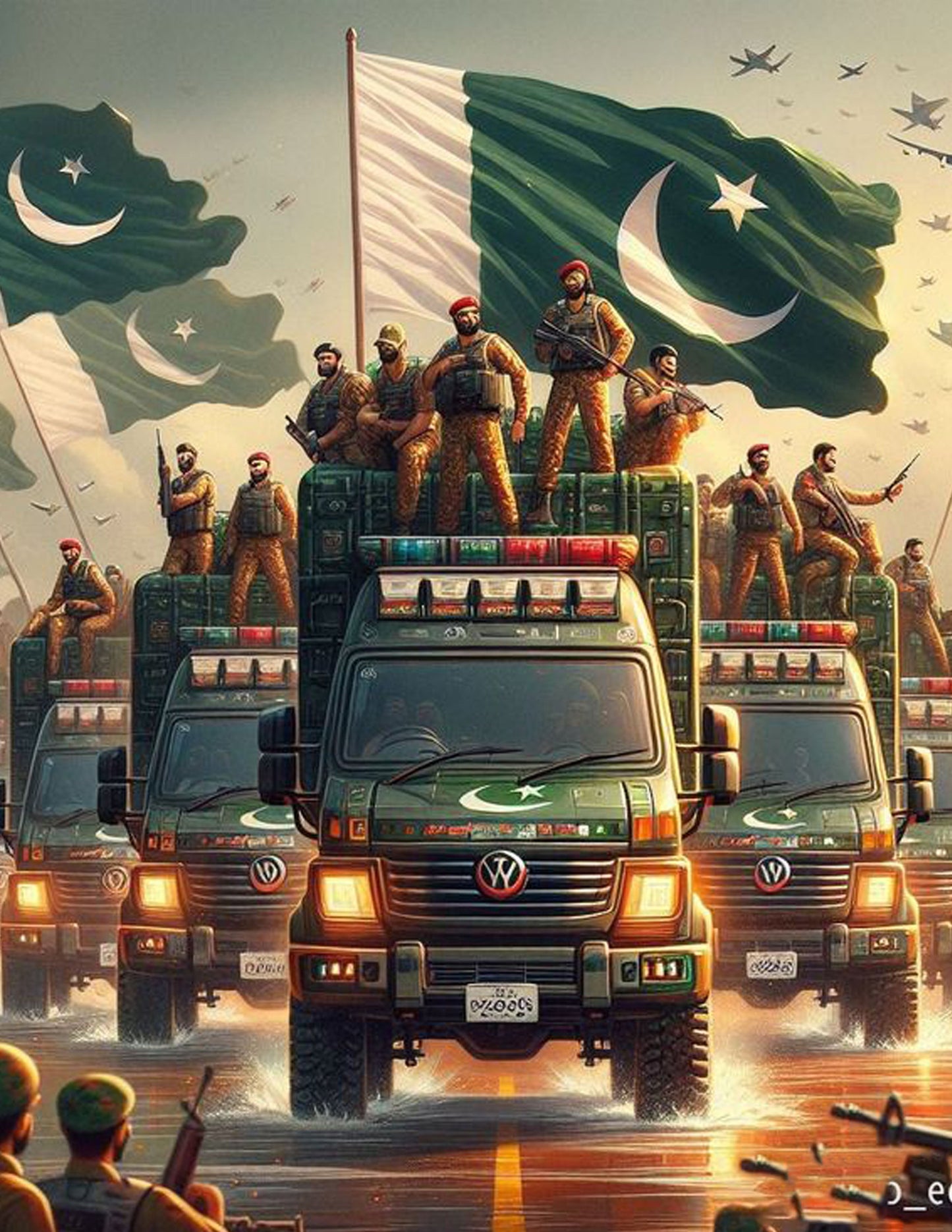Pakistan Army Parade Poster Wall Art