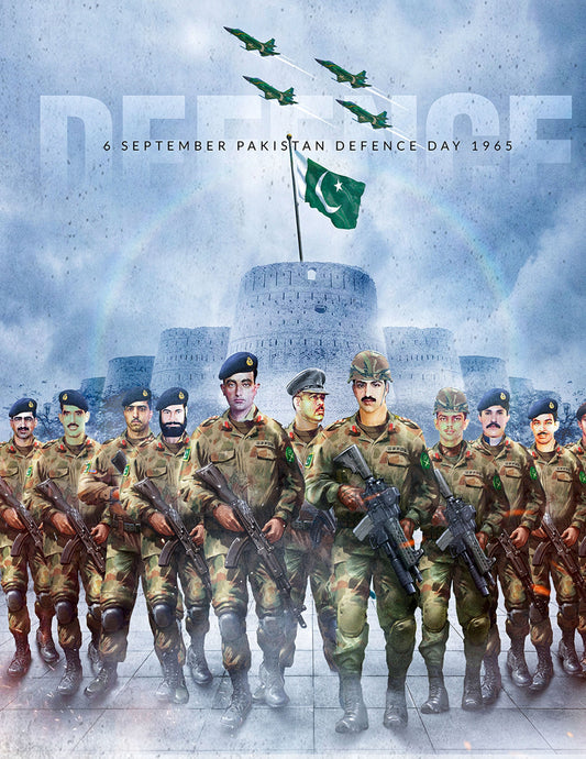 6th September Pakistan Defence Day 1965 Poster Wall Art