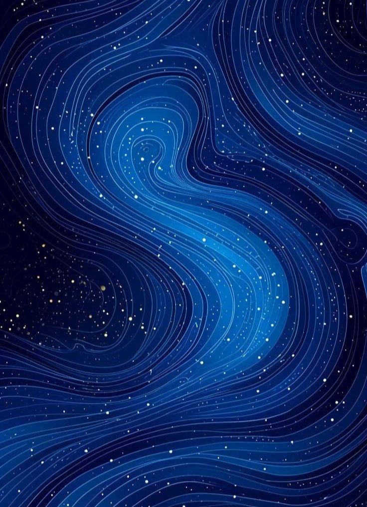 Cosmic Swirl Abstract Wall Art