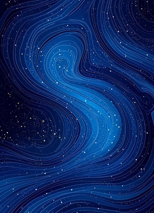 Cosmic Swirl Abstract Wall Art