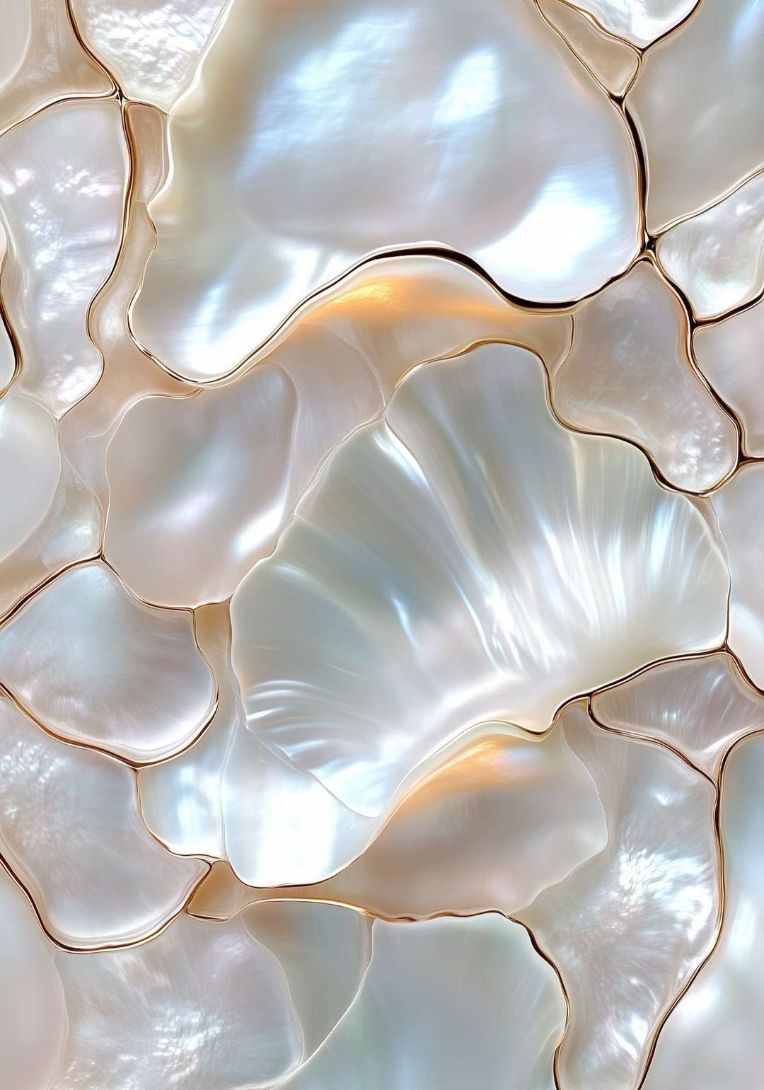 Pearlescent Abstract Wall Art