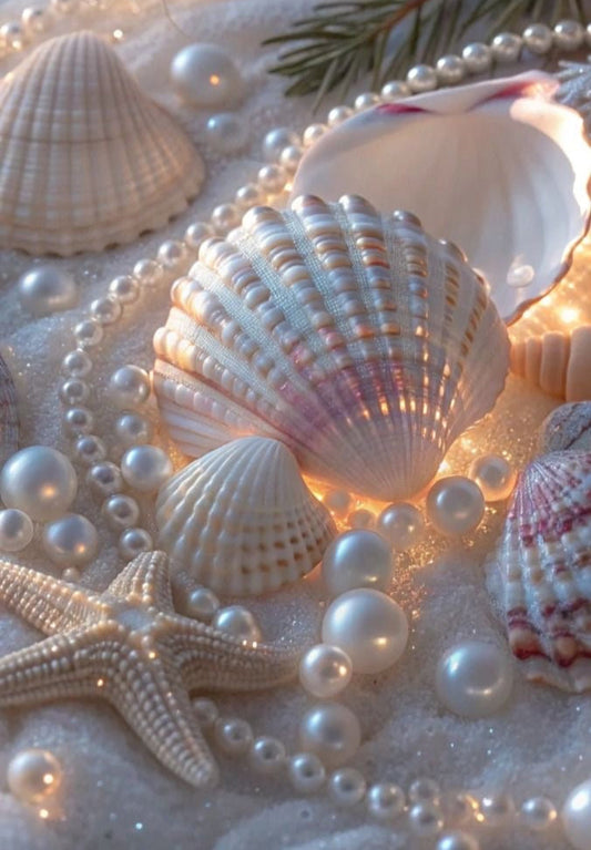 Sea Shell & Pearls Wall Art