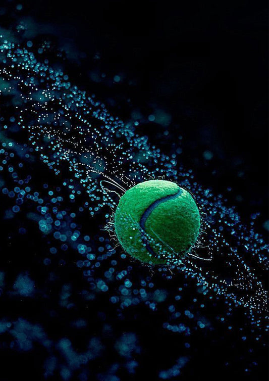 Neon Green Tennis Ball Wall Art