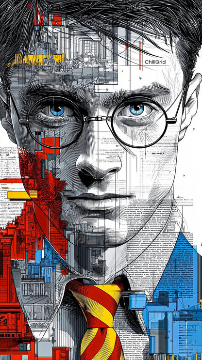 Harry Potter Blueprint Poster Wall Art