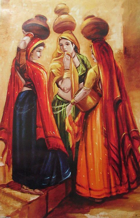Three Indian Women Poster Wall Art