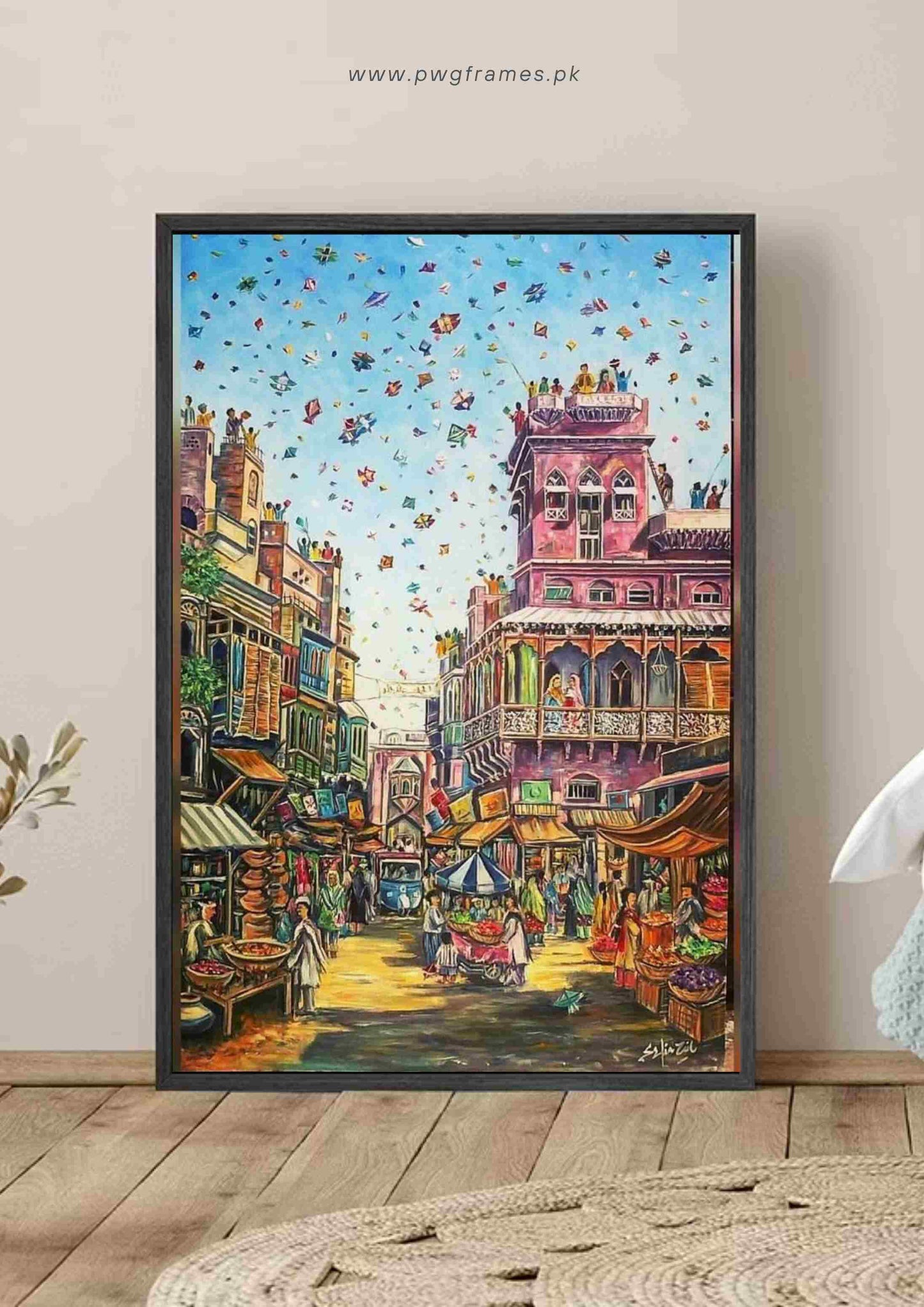 Colorful Kite Festival Poster Wall Art