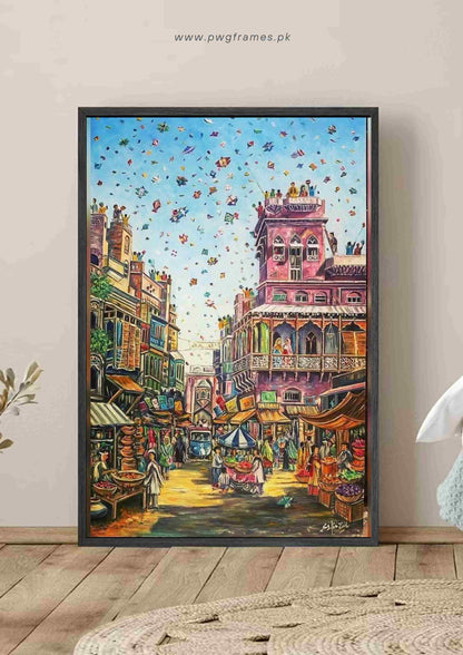 Colorful Kite Festival Poster Wall Art