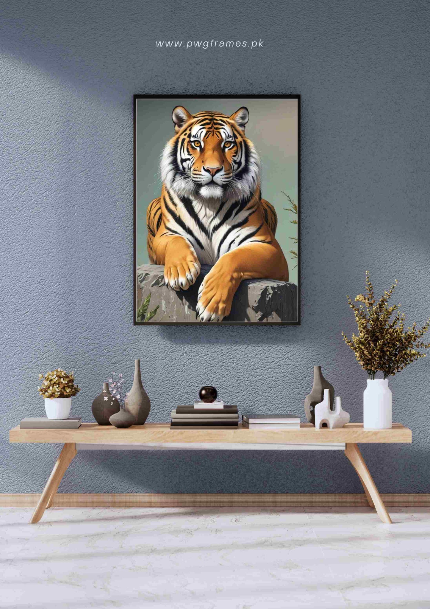 Realistic Tiger Painting Poster Wall Art
