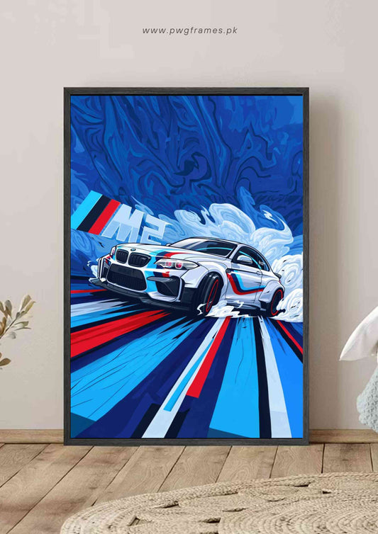 Dynamic BMW M2 Poster Wall Art