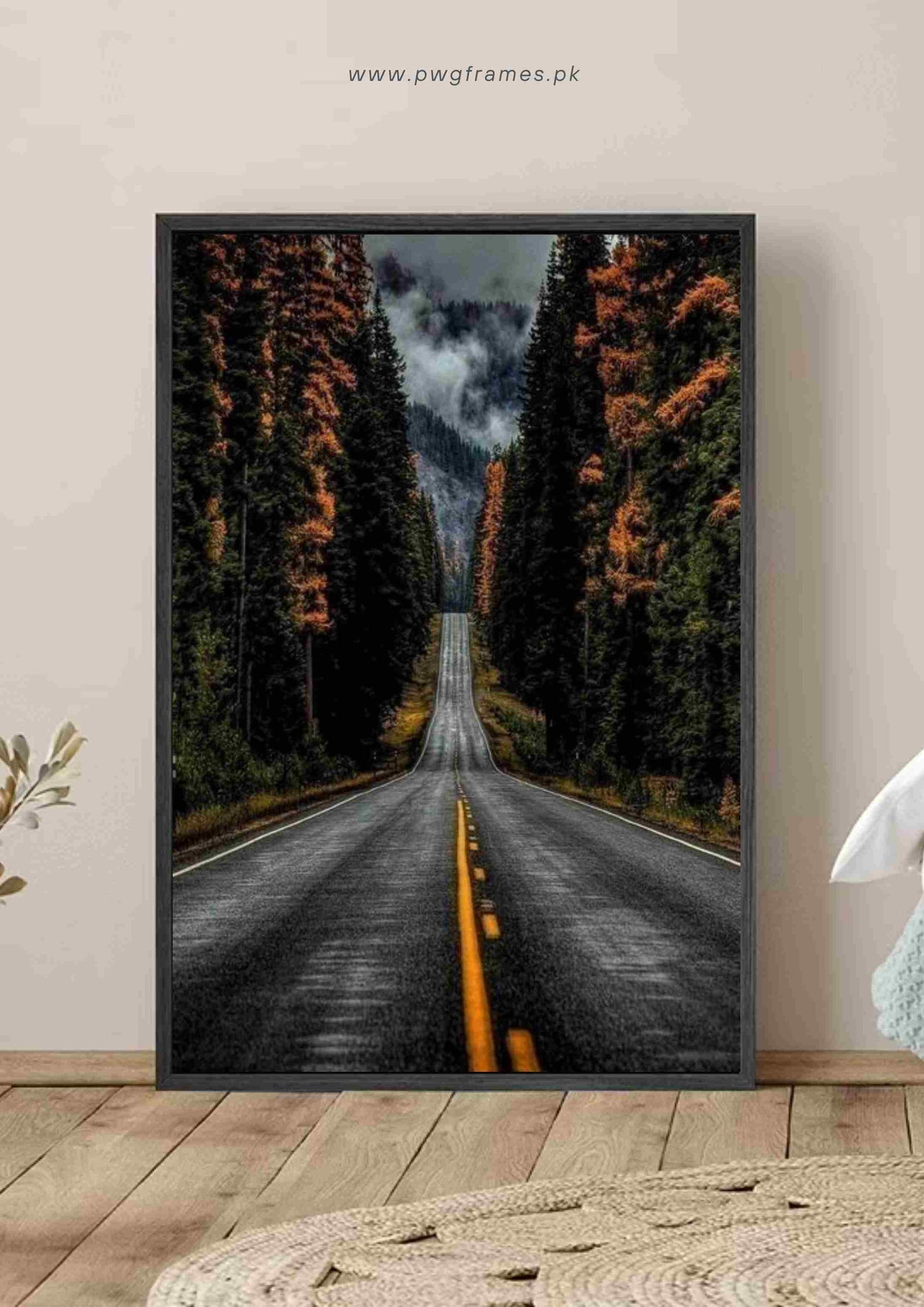 Long Road Through the Forest Poster Wall Art