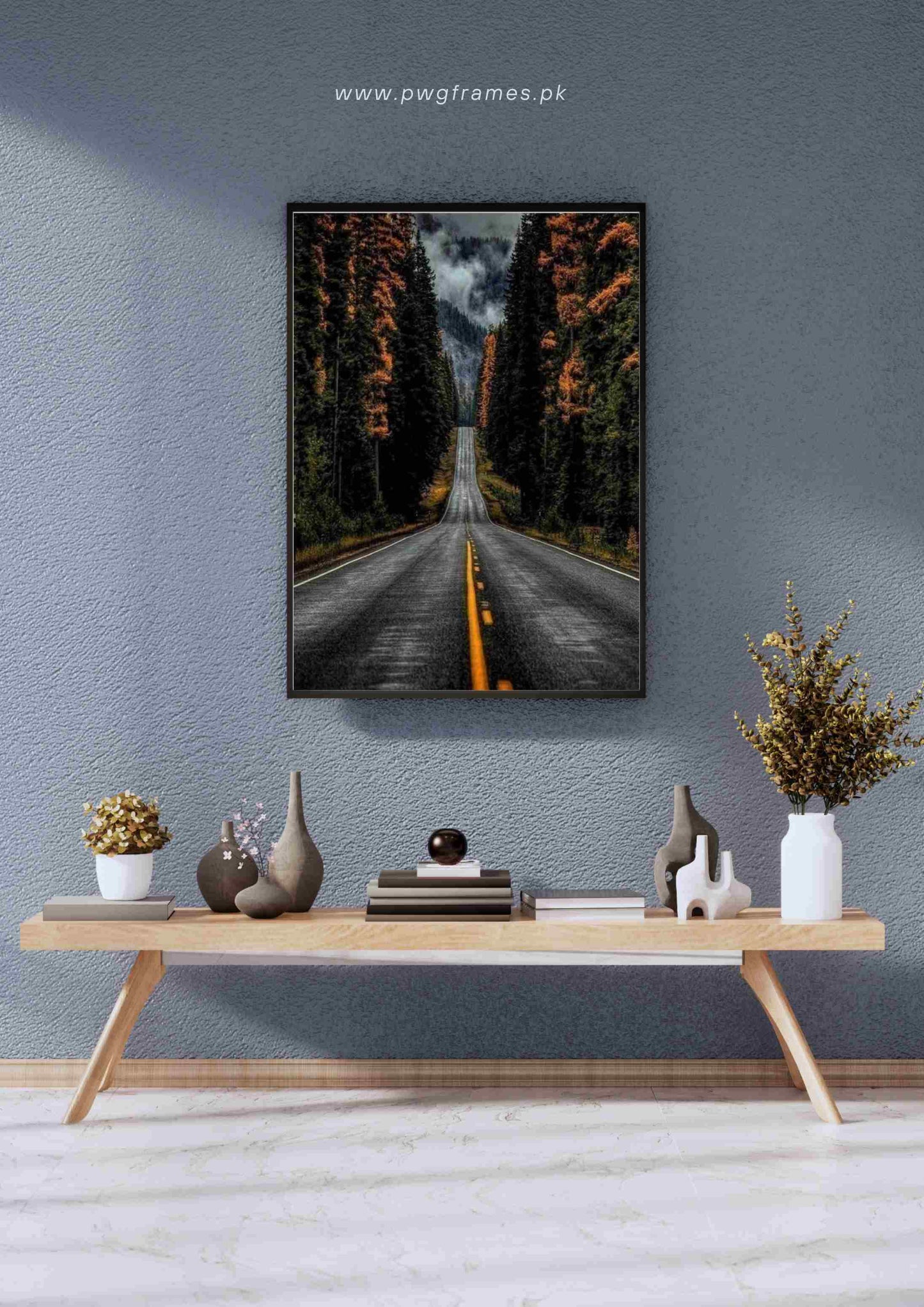 Long Road Through the Forest Poster Wall Art