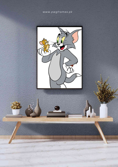 Tom and Jerry Cartoon Poster Wall Art