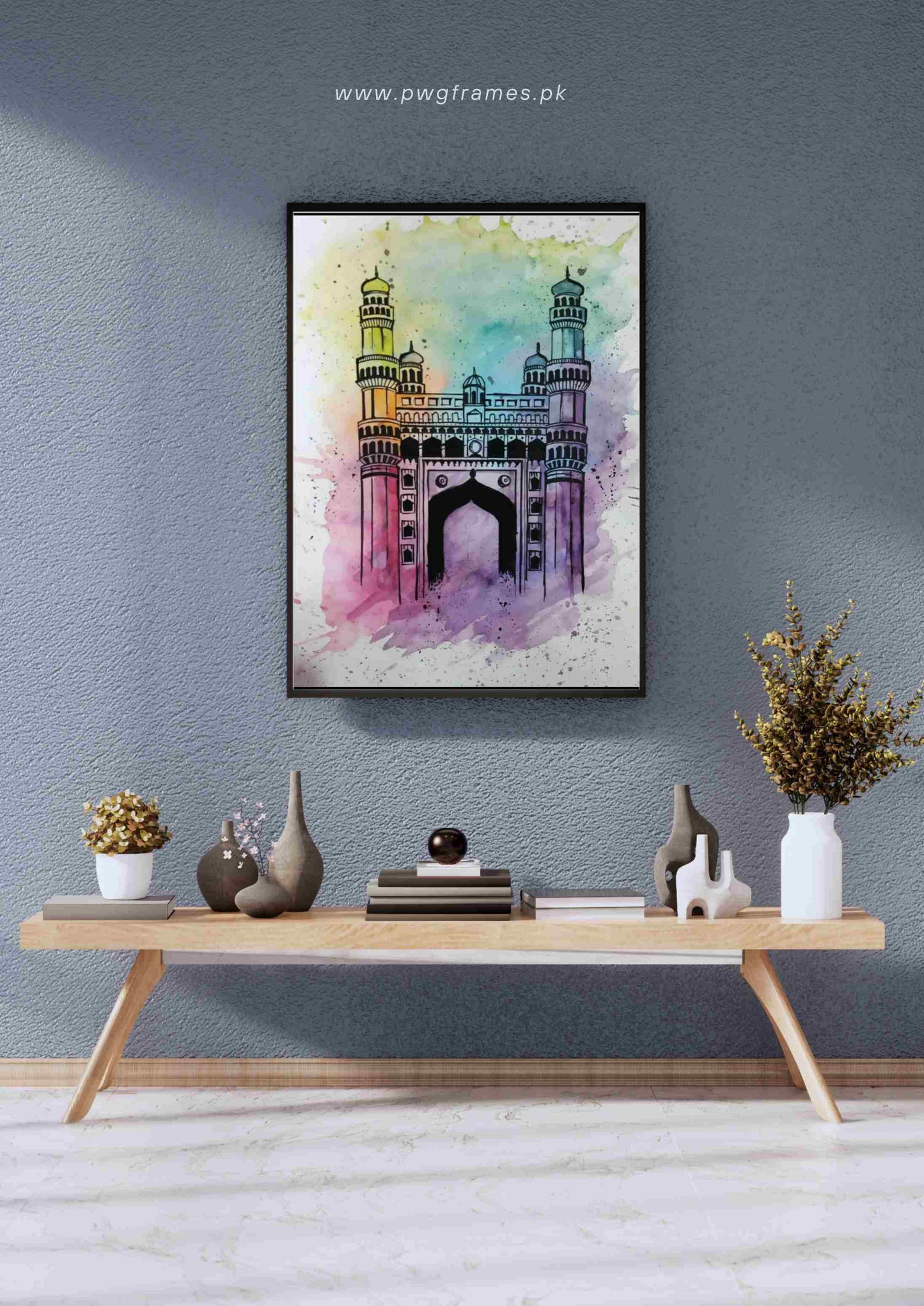 Watercolor Charminar Poster Wall Art
