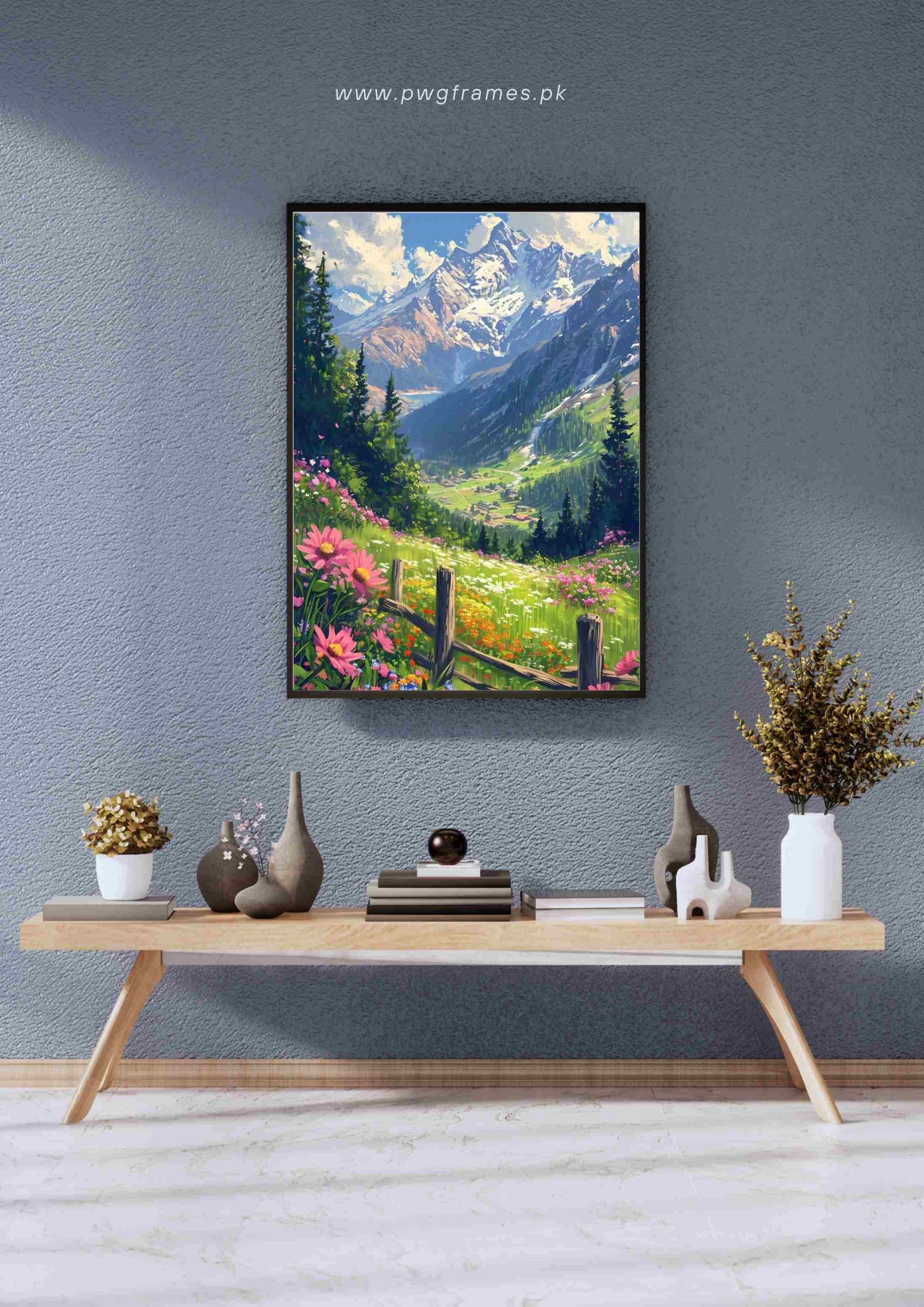 Swiss Alps Wildflowers Poster Wall Art