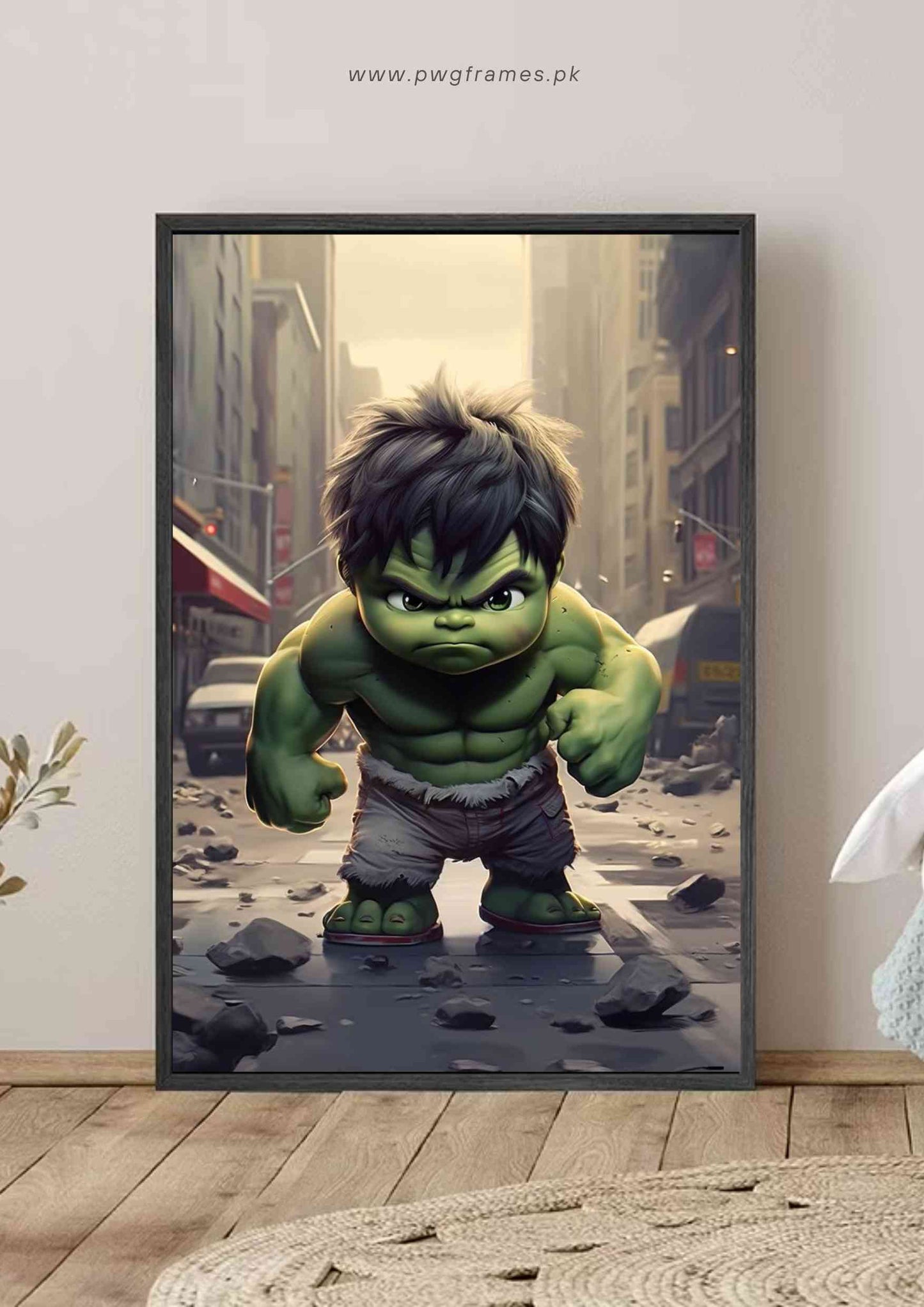 Adorable Chibi Hulk Poster Wall Art