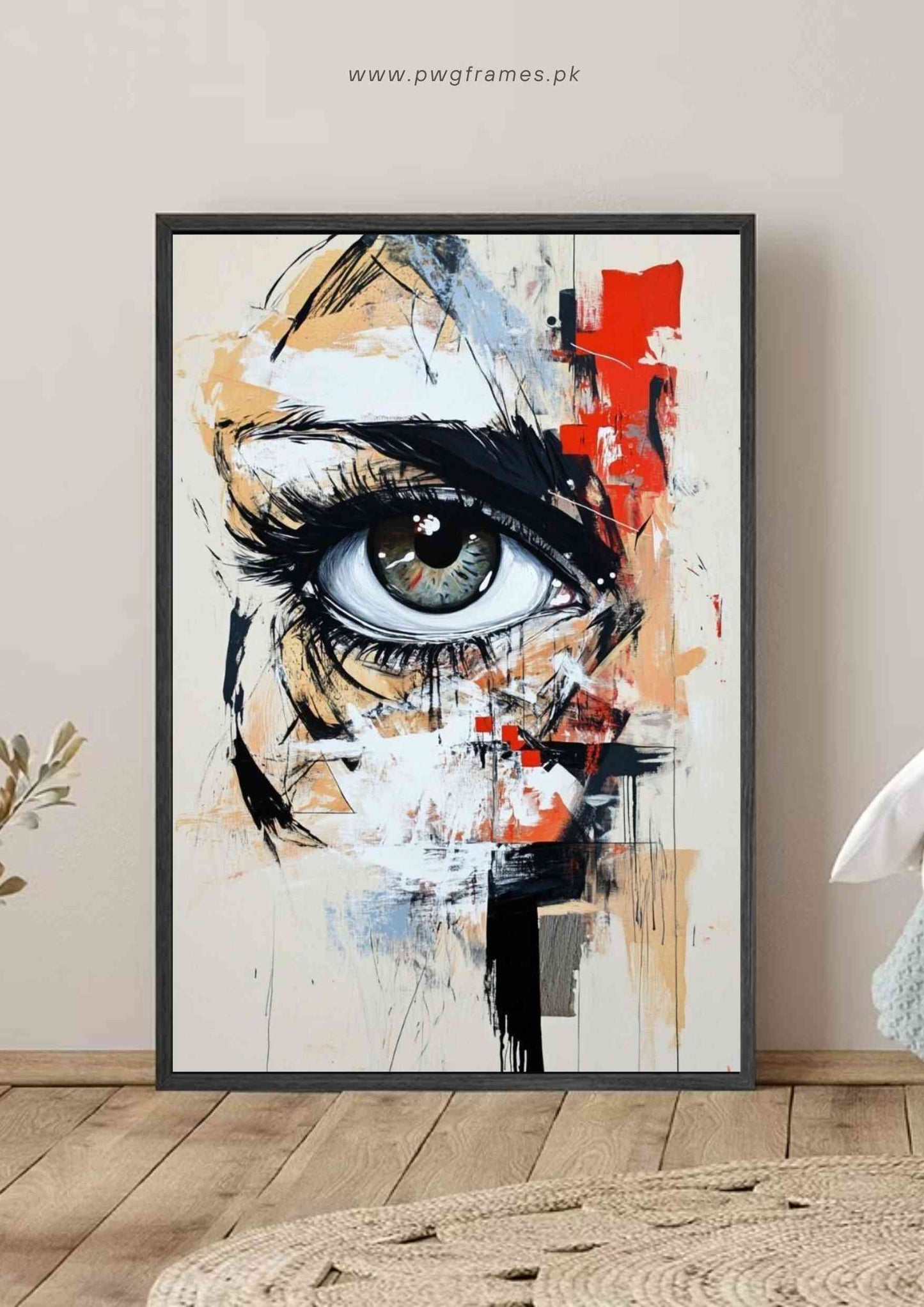 Fragmented Eye Abstract Poster Wall Art
